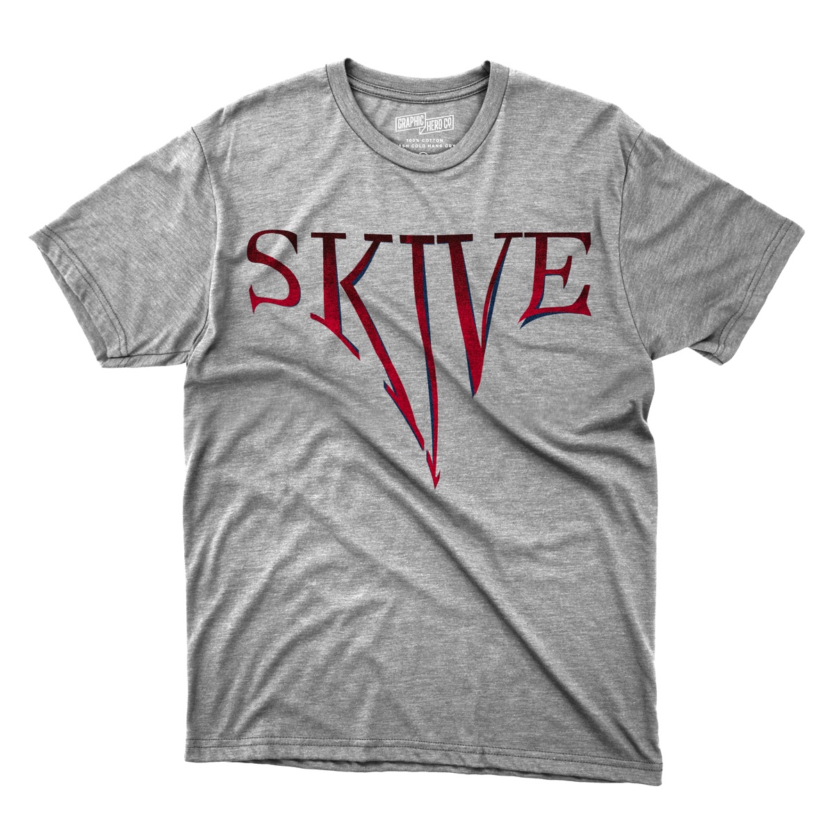Camiseta SKIVE Logo (Cinza Mescla)